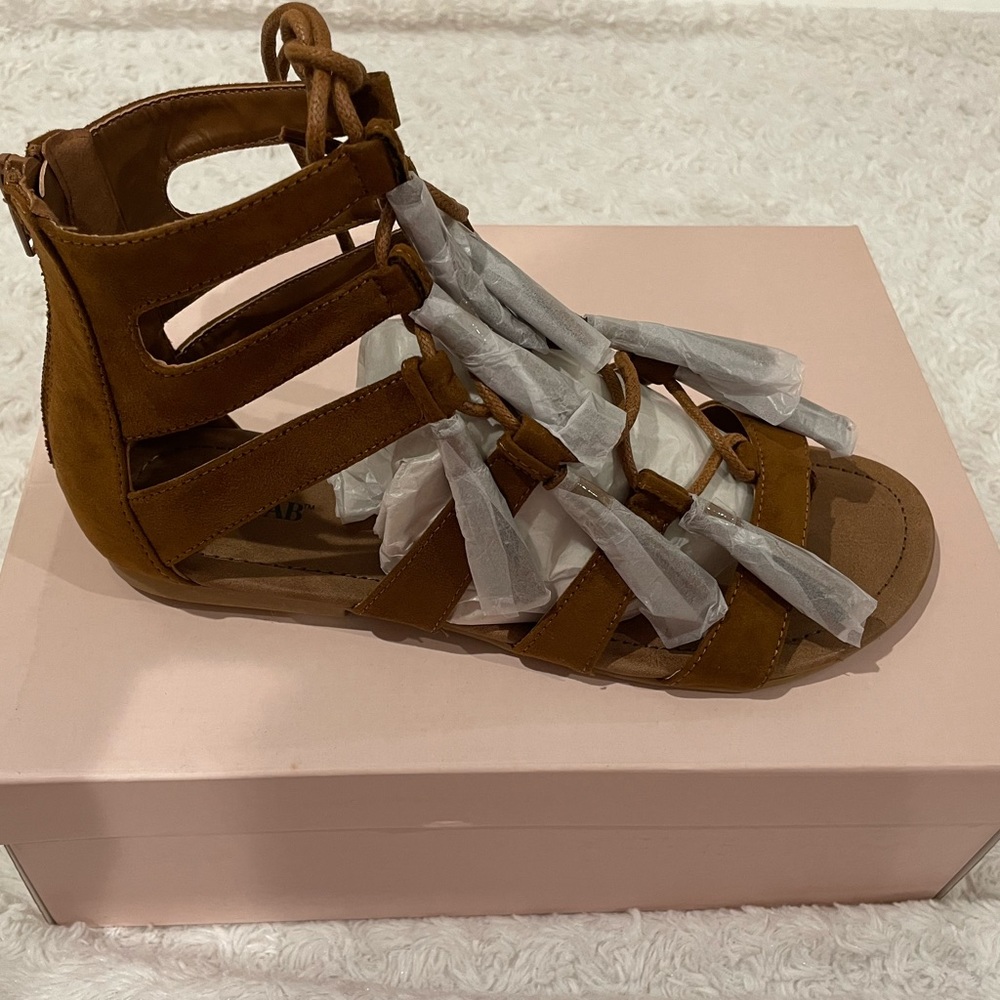 Shoe Dazzle fringe sandal. Brand new never worn.